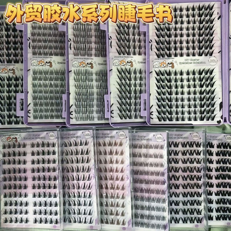 False Eyelashes Book – Large Capacity Single Cluster Segmented Hair, 11-13mm - Image 2